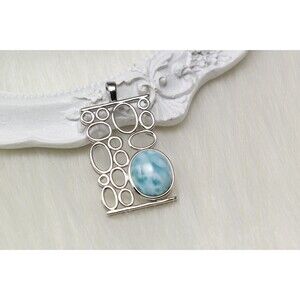Larimar Pendant, 925 Sterling Silver, Larimar, Necklace, Pendant, Gemstones